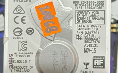 HGST 1TB Laptop Hard Drive Data Recovery